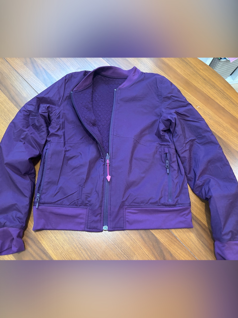 Ivivva Girls' Deep Purple Bomber Jacket